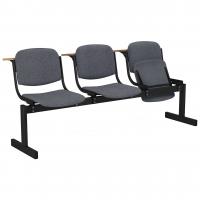 Блок стульев 3-местный, откидывающиеся сиденья, лекционный в Твери