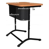 Стол ученический 1-местный регулируемый «Сигма» на круглой трубе в Твери